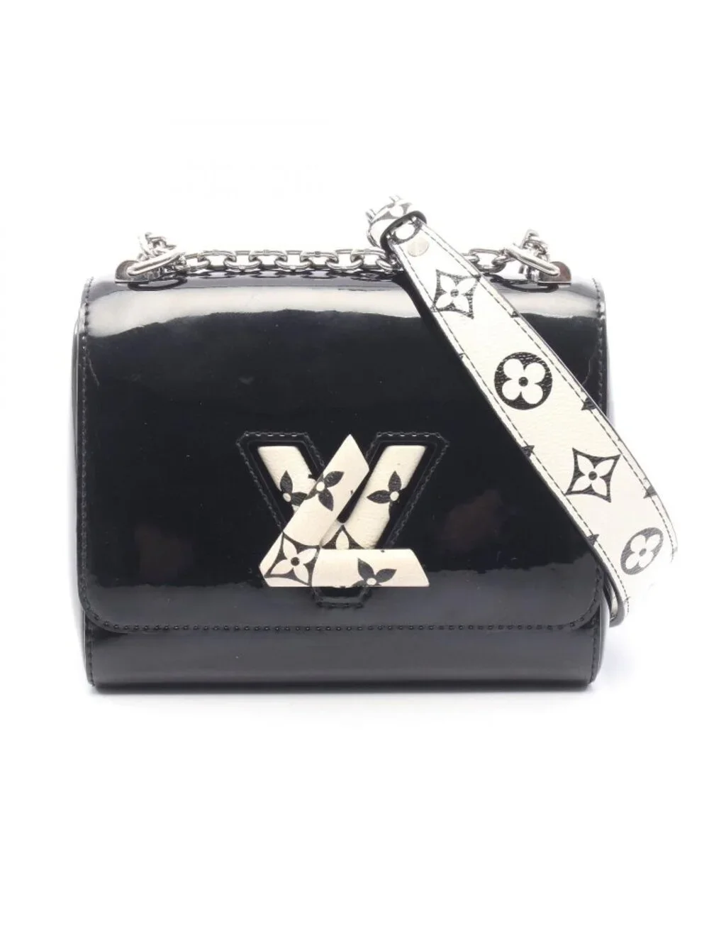 Louis Vuitton Shoulder Bag Twist PM Noir Patent Leather